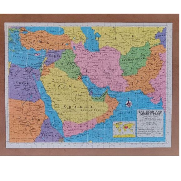 MIDDLE EAST MAP by Hoyle JIGSAW PUZZLE  550 pieces - Picture 2 of 7